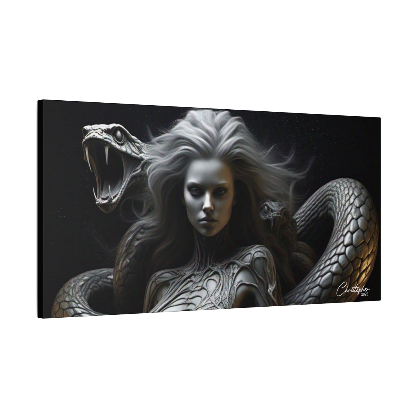 Serpent Goddess Matte Canvas Wall Art