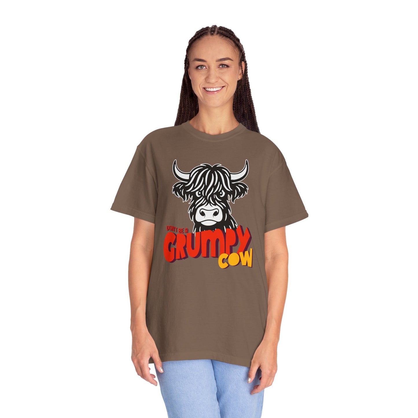 Grumpy Cow T-Shirt — Funny Highland Cow Graphic Tee