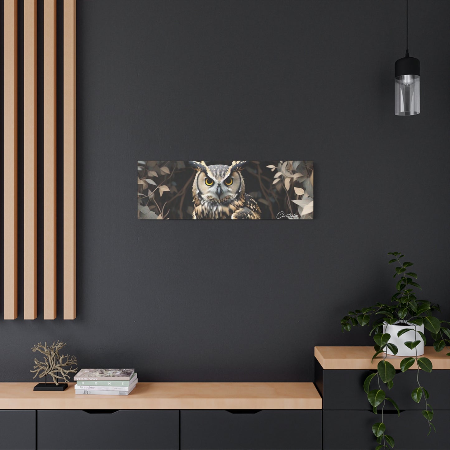 Realistic Owl Canvas Art - Nature Wall Decor for Home & Office