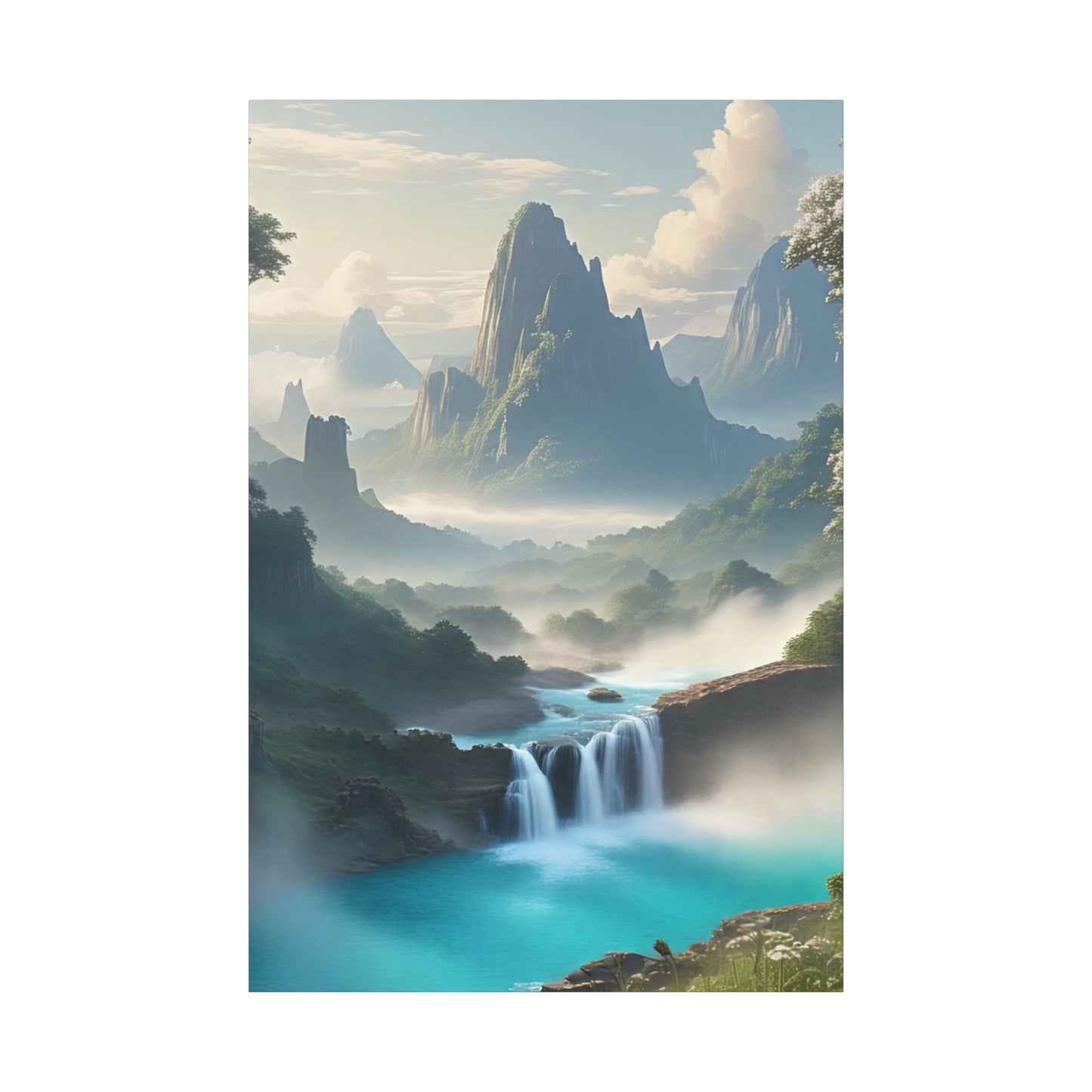 Scenic Landscape Canvas Print, Wall Art Decor, Home Decoration, Nature Wall Art, Gift for Nature Lovers, Tranquil Art for Living Room