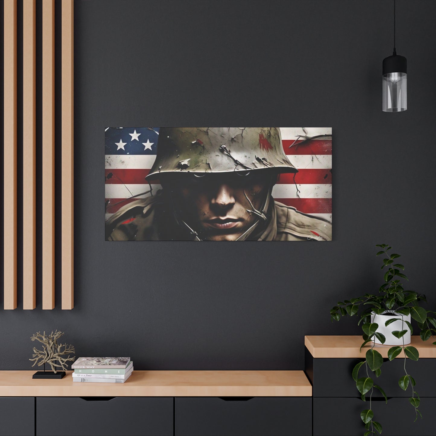 Military-Themed Canvas Art, Military Canvas Print, Wall Art for Veterans, Patriotic Home Decor, Gift for Army, Military Artwork, [...]