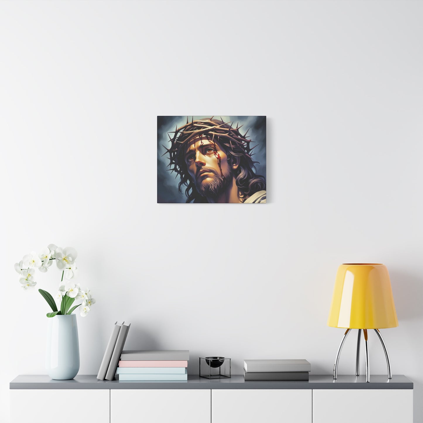 Religious Art Print Canvas, Inspirational Wall Decor, Christian Home Decor, Jesus Art, Gift for Faith-Based Celebrations