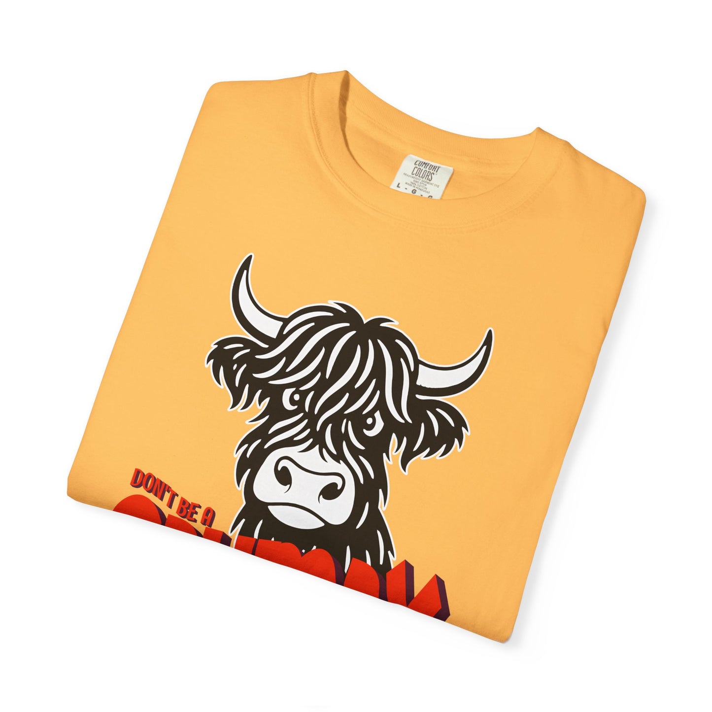 Grumpy Cow T-Shirt — Funny Highland Cow Graphic Tee