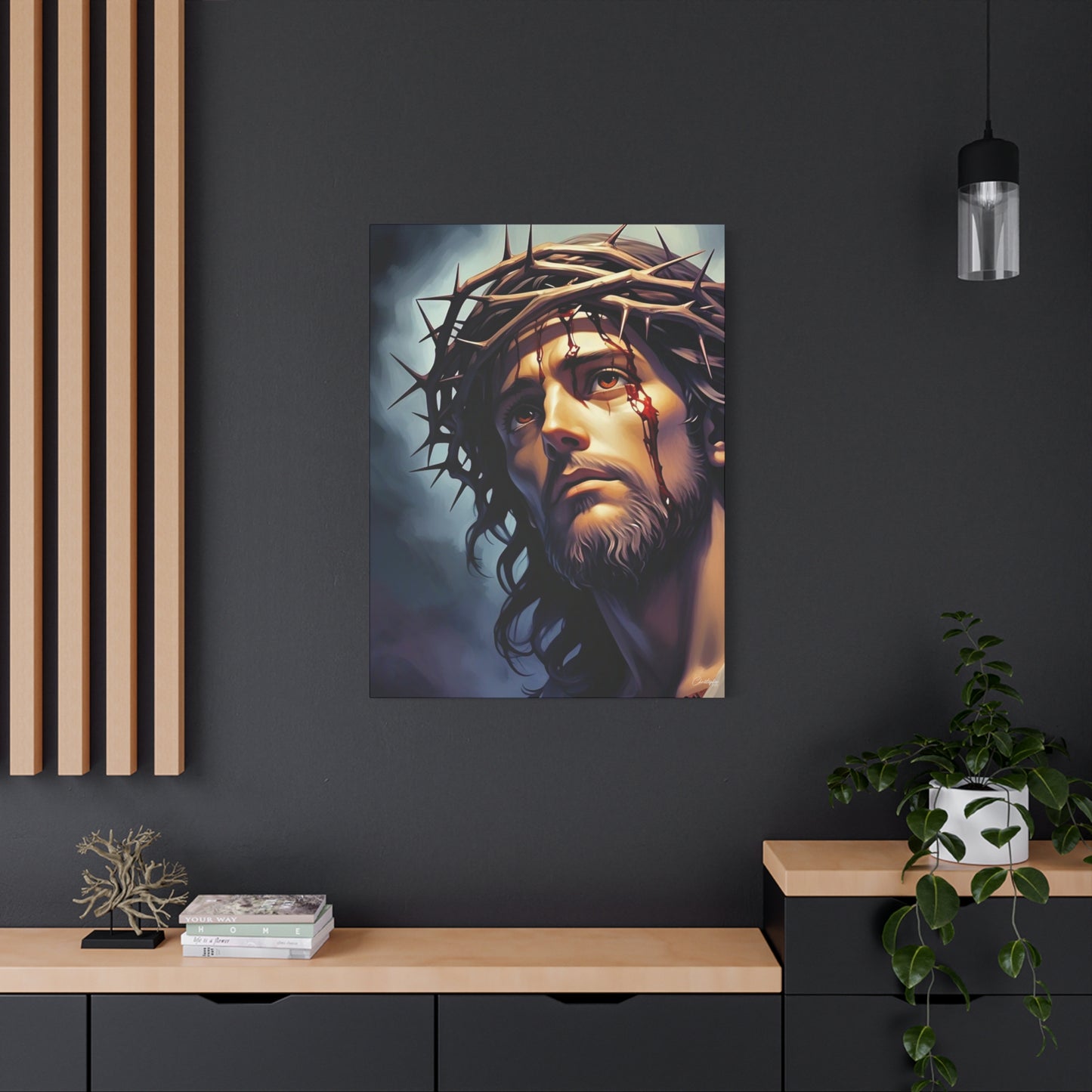 Religious Art Print Canvas, Inspirational Wall Decor, Christian Home Decor, Jesus Art, Gift for Faith-Based Celebrations