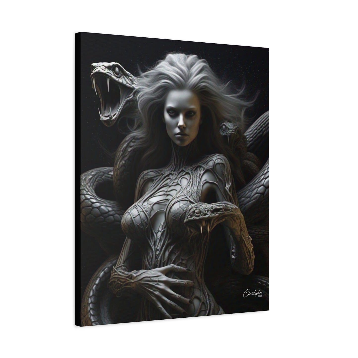 Serpent Goddess Matte Canvas Wall Art