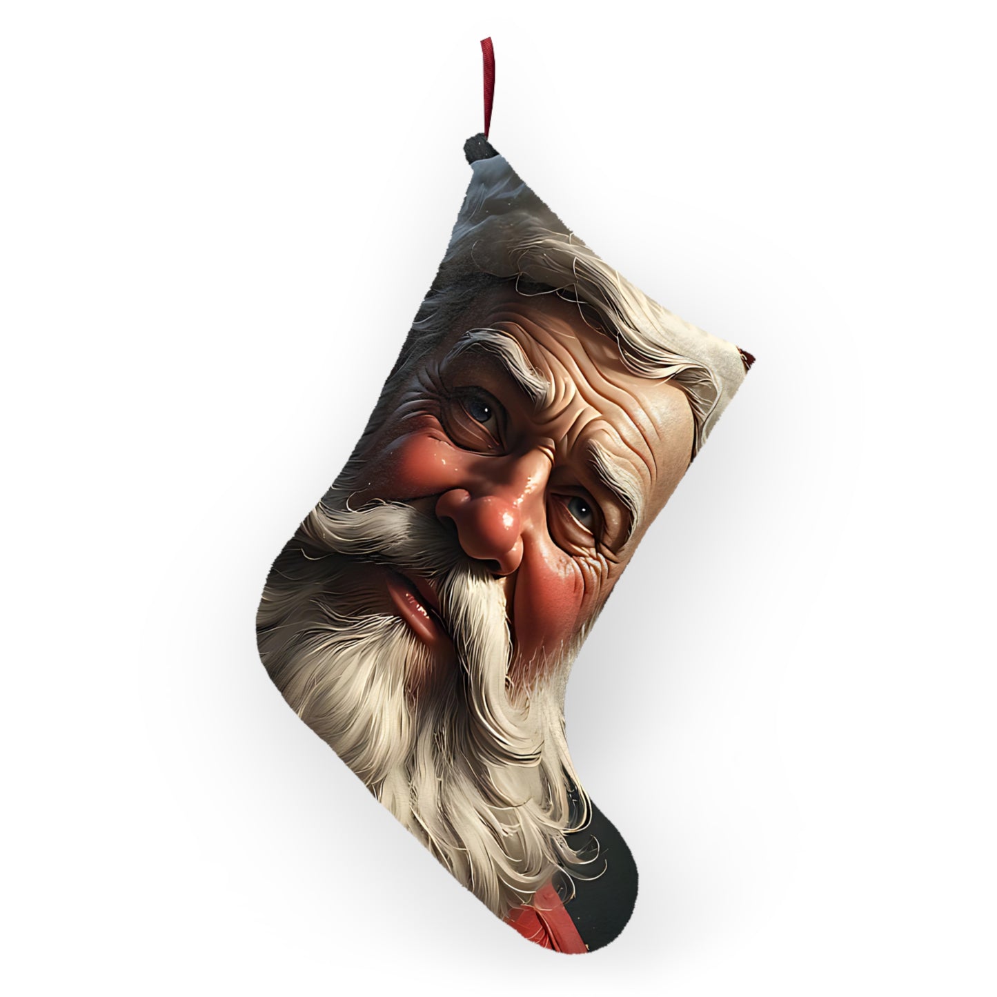 Vintage Santa Face Christmas Stocking