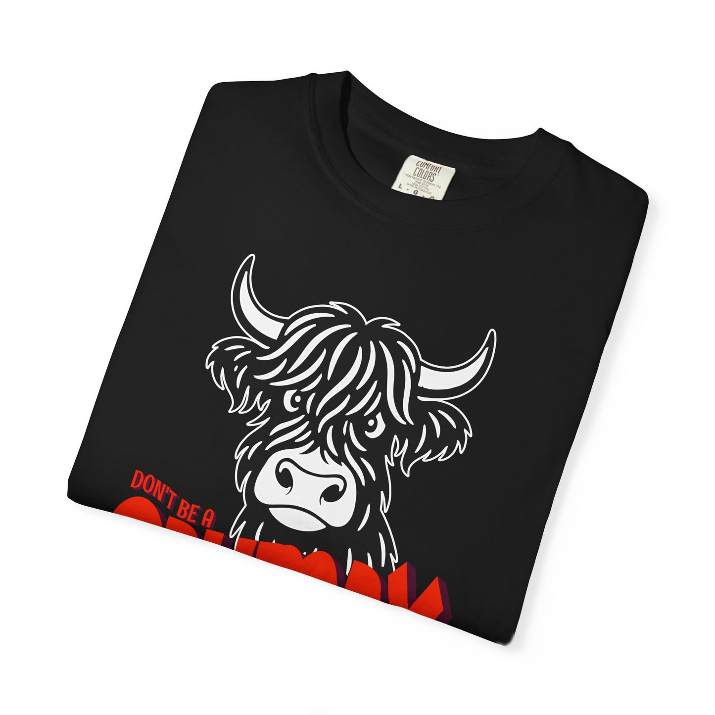 Grumpy Cow T-Shirt — Funny Highland Cow Graphic Tee