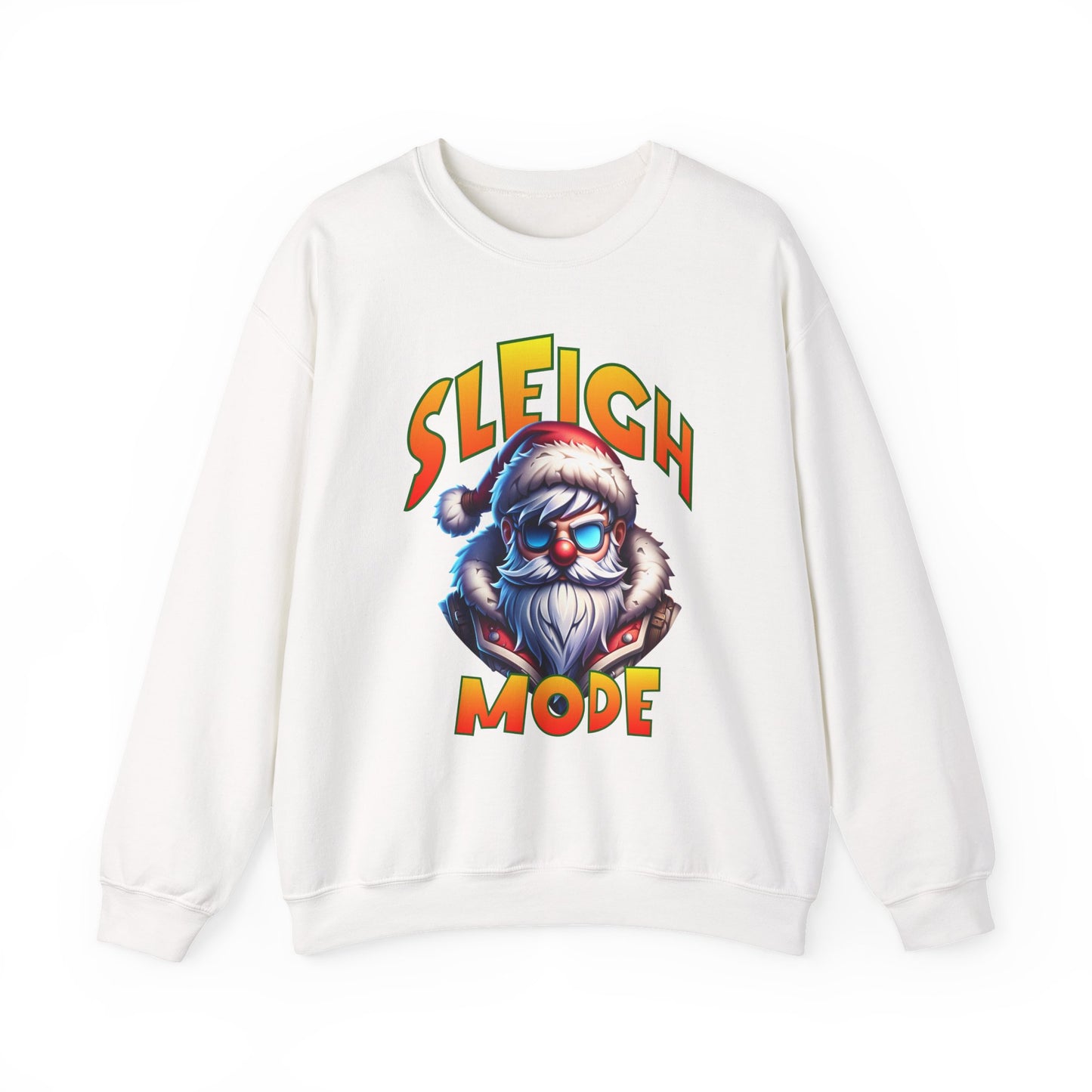 Sleigh Mode Sweatshirt — Cool Santa Graphic Holiday Crewneck