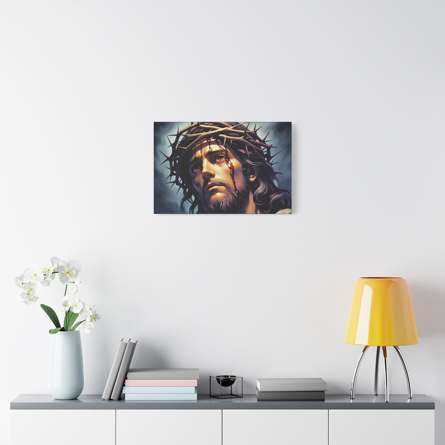 Religious Art Print Canvas, Inspirational Wall Decor, Christian Home Decor, Jesus Art, Gift for Faith-Based Celebrations