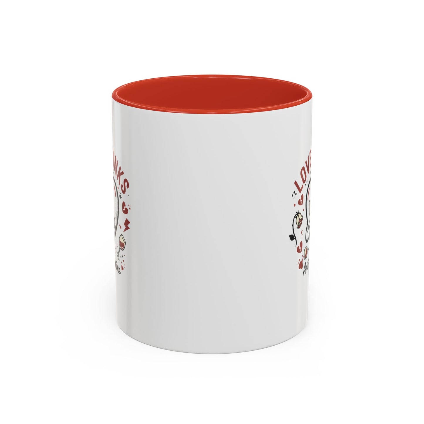 Coffee Mug — "Love Stinks" Anti-Valentine Heart Accent Mug (11/15oz)