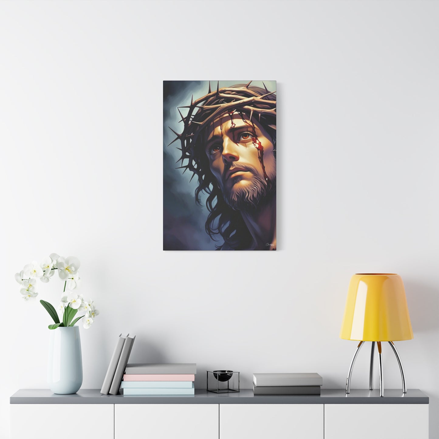 Religious Art Print Canvas, Inspirational Wall Decor, Christian Home Decor, Jesus Art, Gift for Faith-Based Celebrations