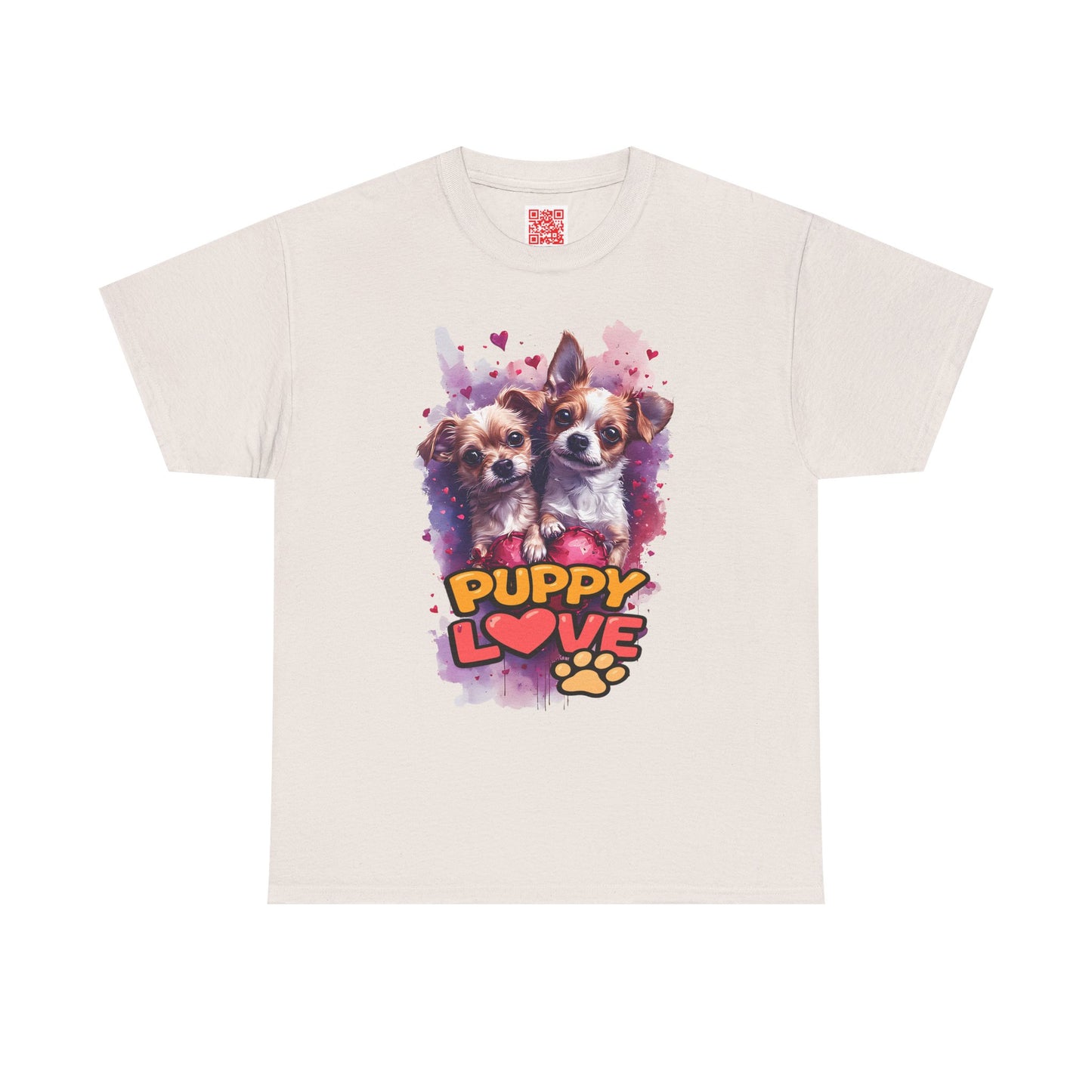 Puppy Love T‑Shirt – Cute Paw Print Dog Tee for Dog Lovers