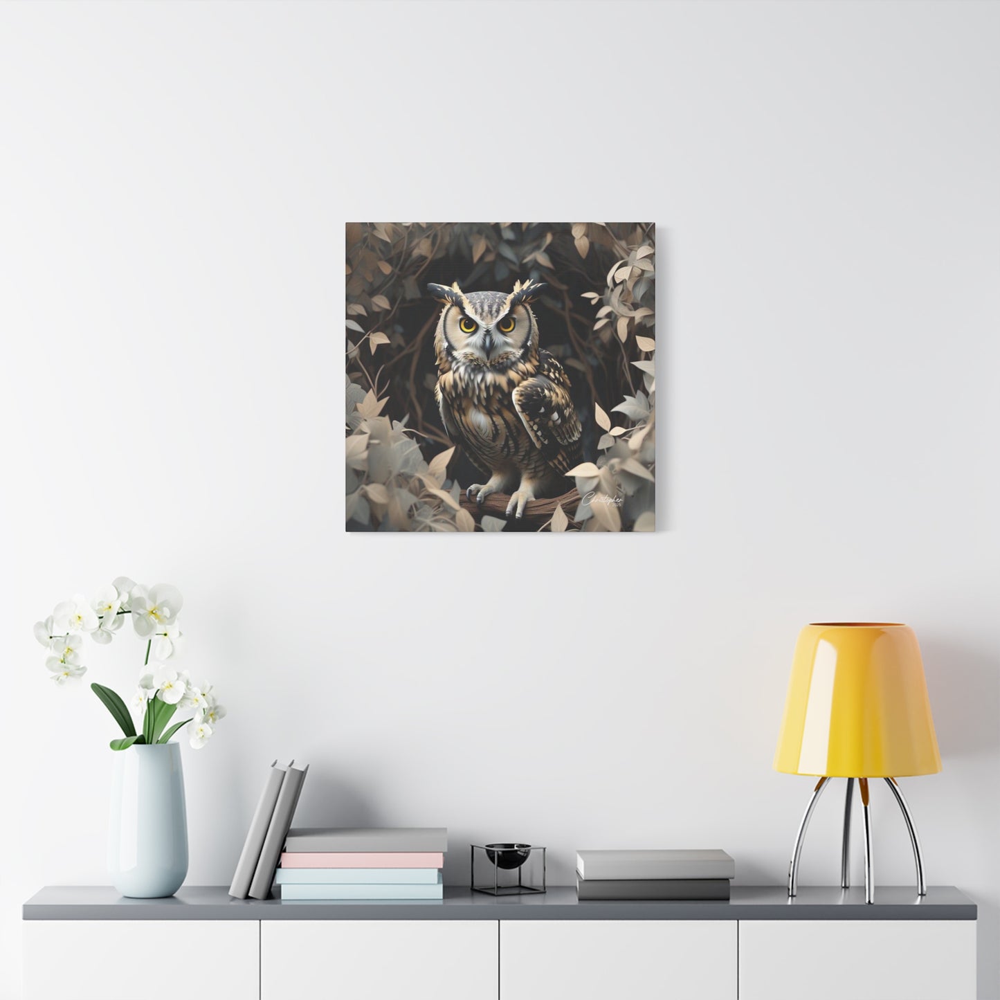 Realistic Owl Canvas Art - Nature Wall Decor for Home & Office