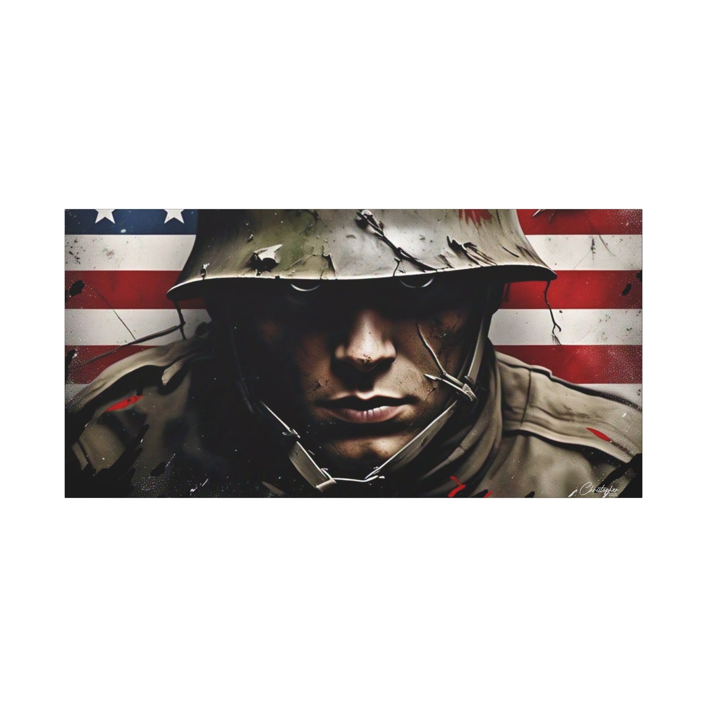 Military-Themed Canvas Art, Military Canvas Print, Wall Art for Veterans, Patriotic Home Decor, Gift for Army, Military Artwork, [...]