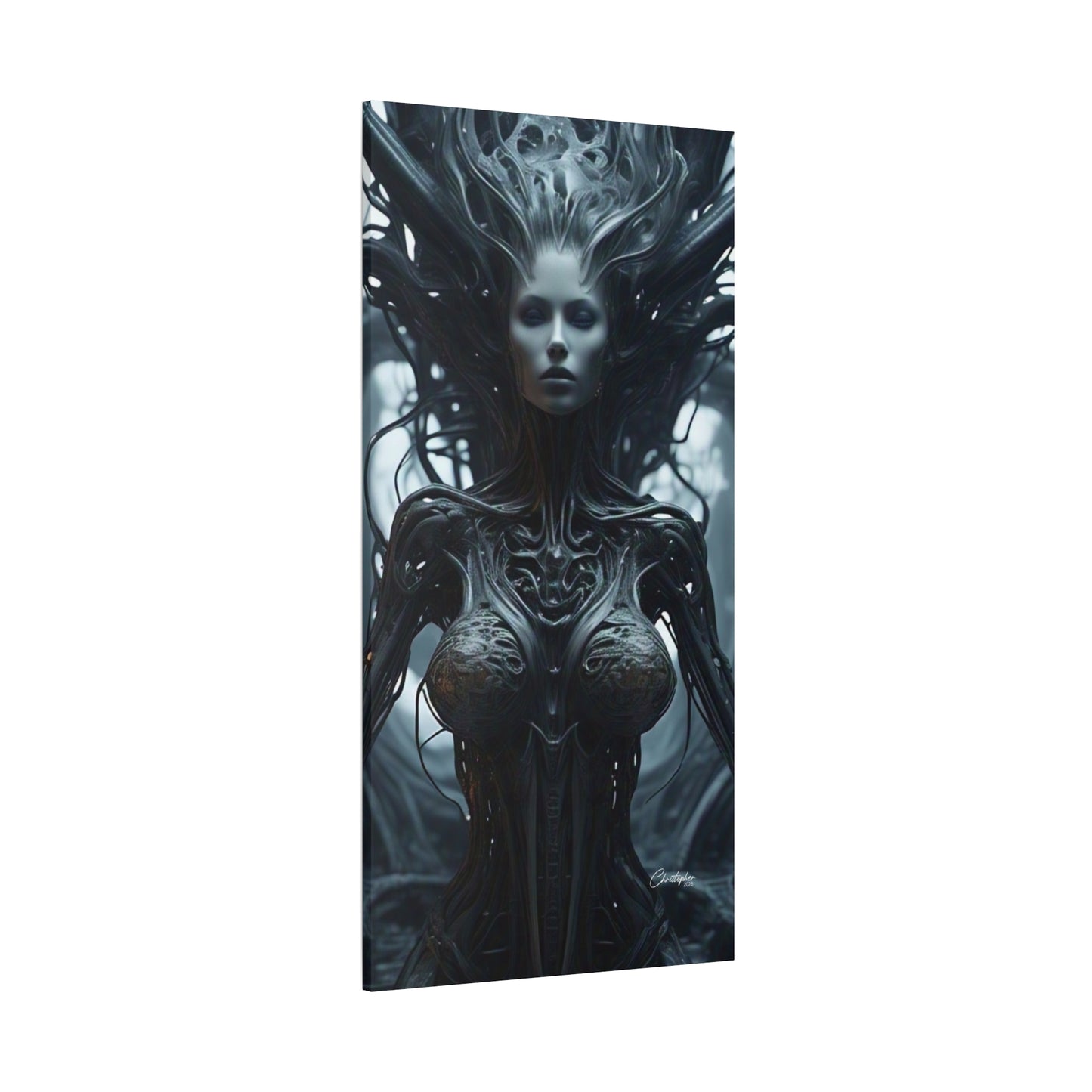 Futuristic Matte Canvas Wall Art – 1.25" Stretched