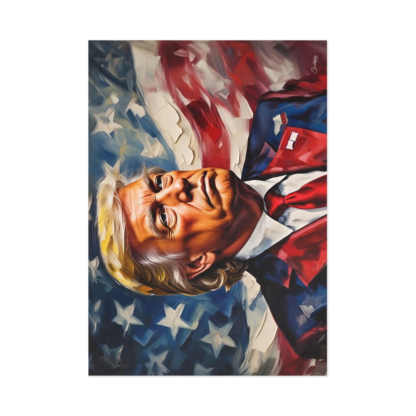 Patriotic Fine Art Postcards, Unique Collectible Cards, Trump Art Prints, American Political Decor, Gifts for Art Lovers