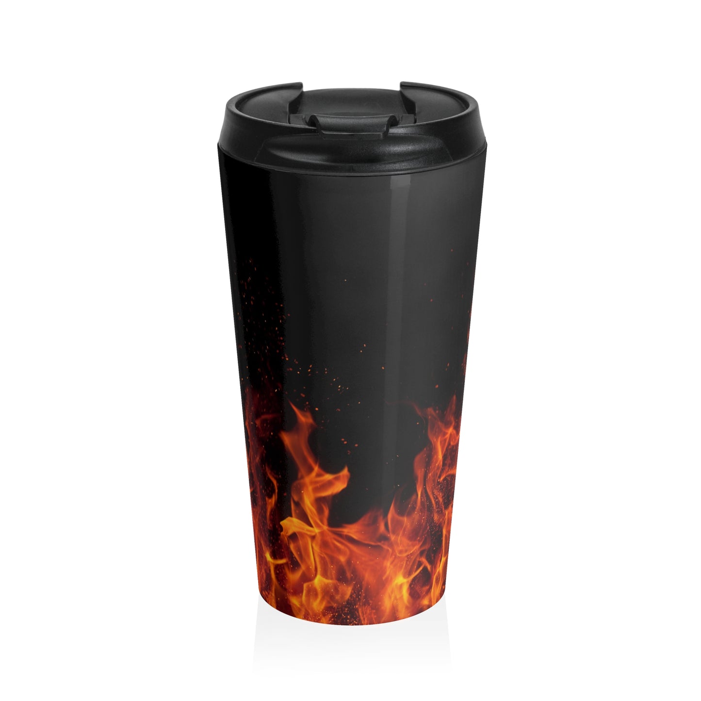 Fiery Adventure Stainless Steel Travel Mug - Perfect for Coffee Lovers, Camping, Road Trips, Gifts, and Fall Celebrations