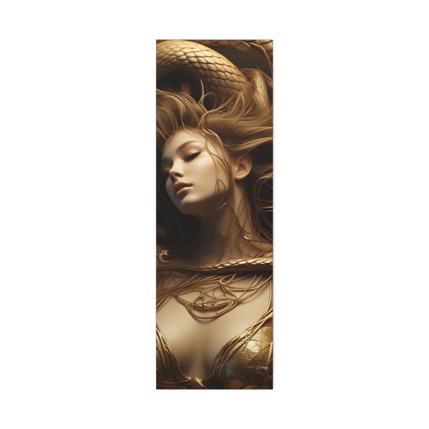 Goddess of Serpents Canvas Art - Stretched Matte Wall Decor