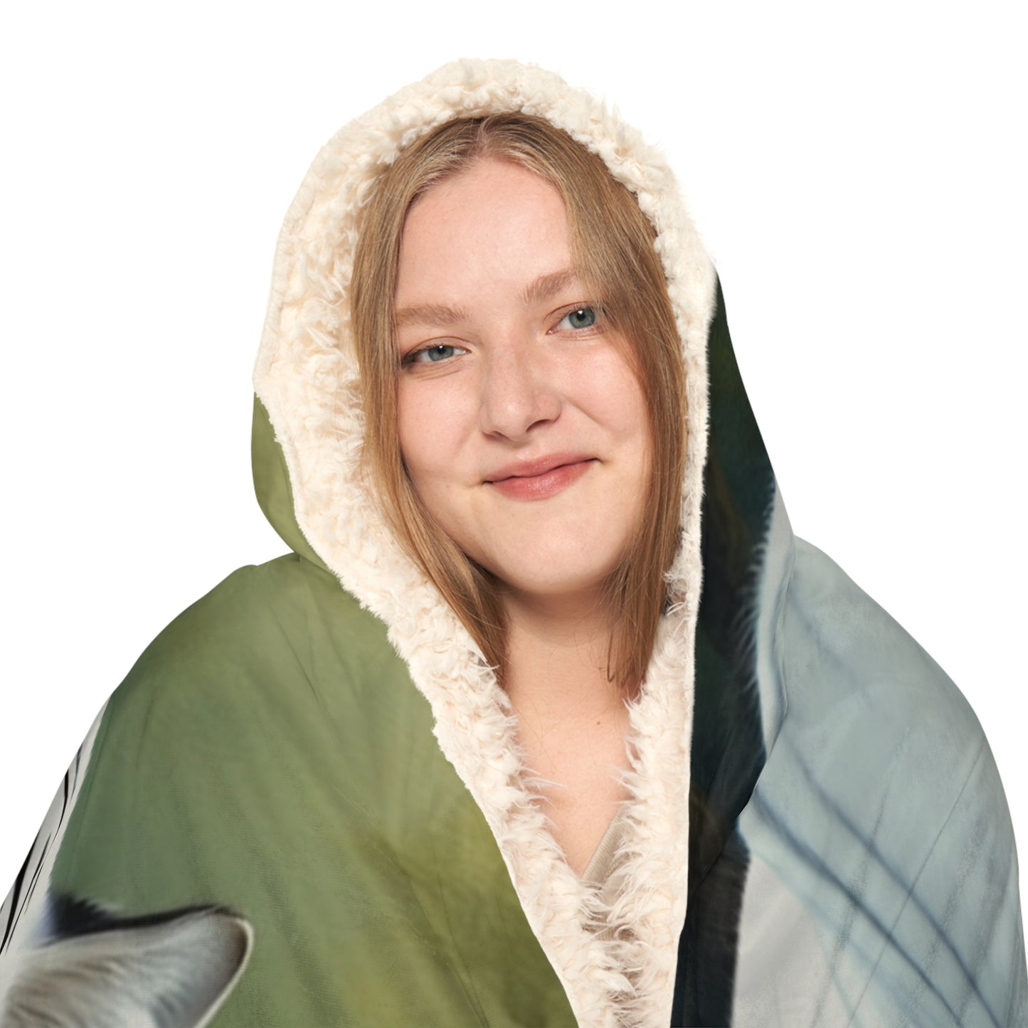 Cozy Tiger Hooded Snuggle Blanket, Warm Throw for Adults, Unique Gift for Animal Lovers, Comfortable Home Décor, Cosy Winter Essentials