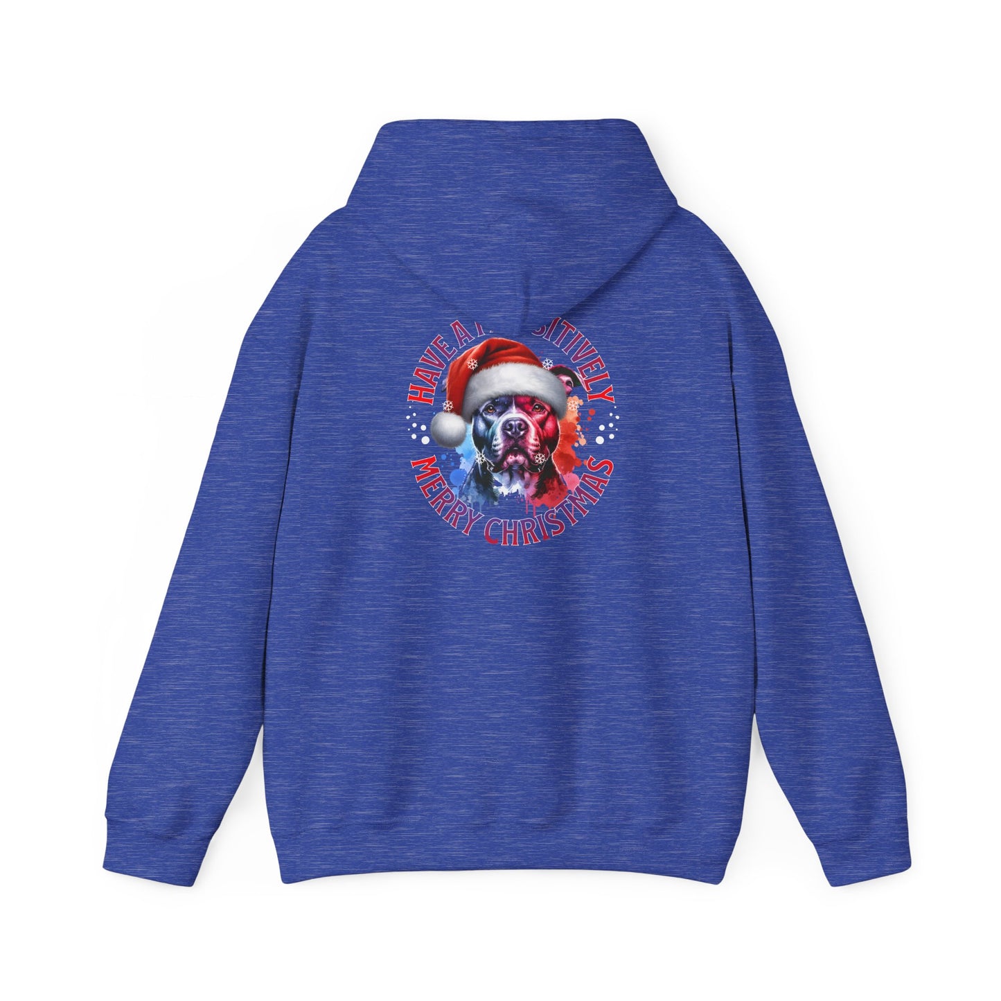 Christmas Pack Pit Bull Hoodie – "Have a Pawsitively Merry Christmas" Festive Sweatshirt