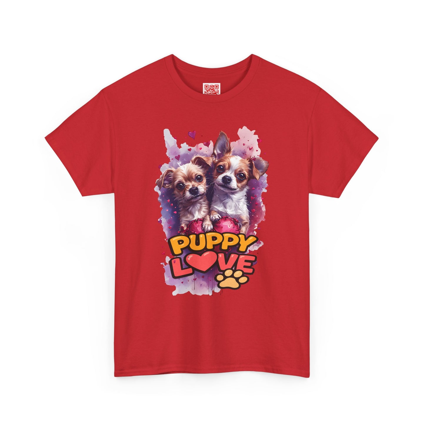 Puppy Love T‑Shirt – Cute Paw Print Dog Tee for Dog Lovers