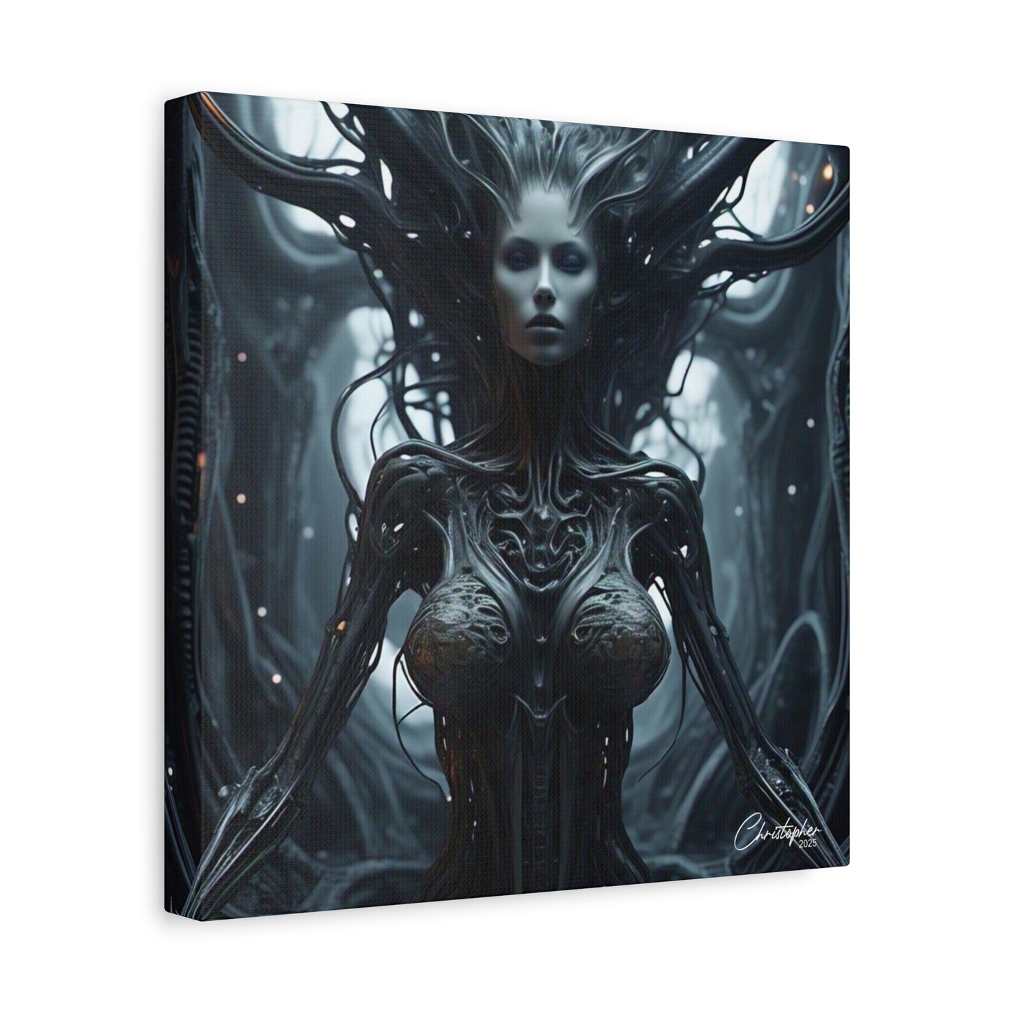 Futuristic Matte Canvas Wall Art – 1.25" Stretched