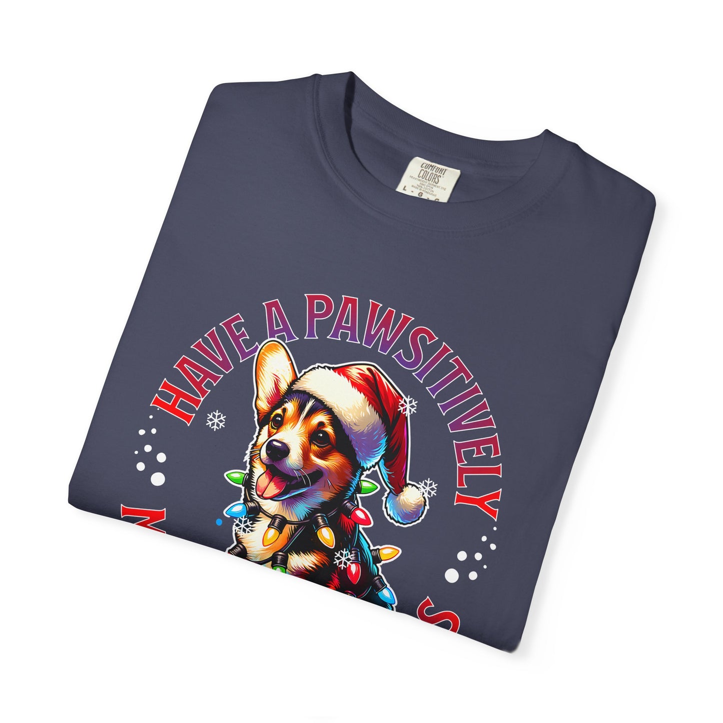 Christmas Corgi T-Shirt – "Have a Pawsitively Merry Christmas" Holiday Tee