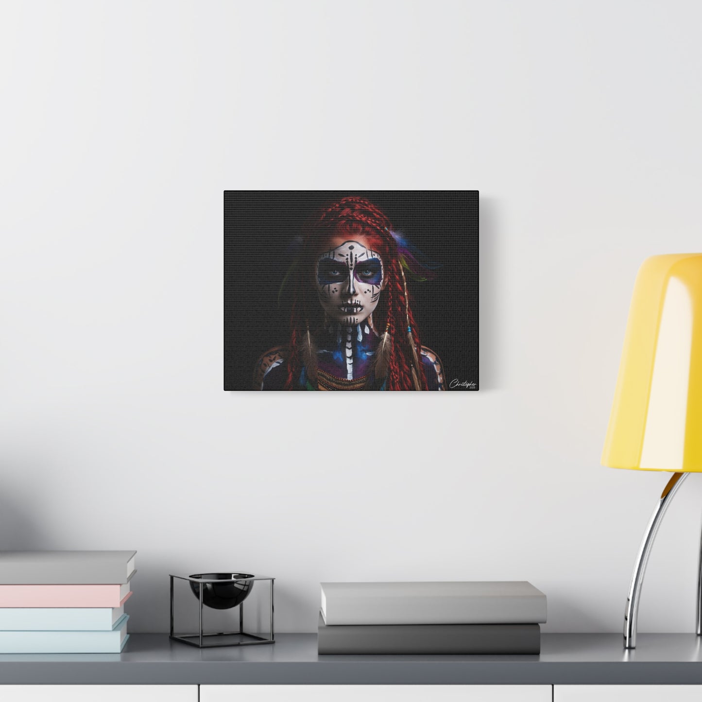 Colorful Tribal Art Canvas Print - Bohemian Home Decor