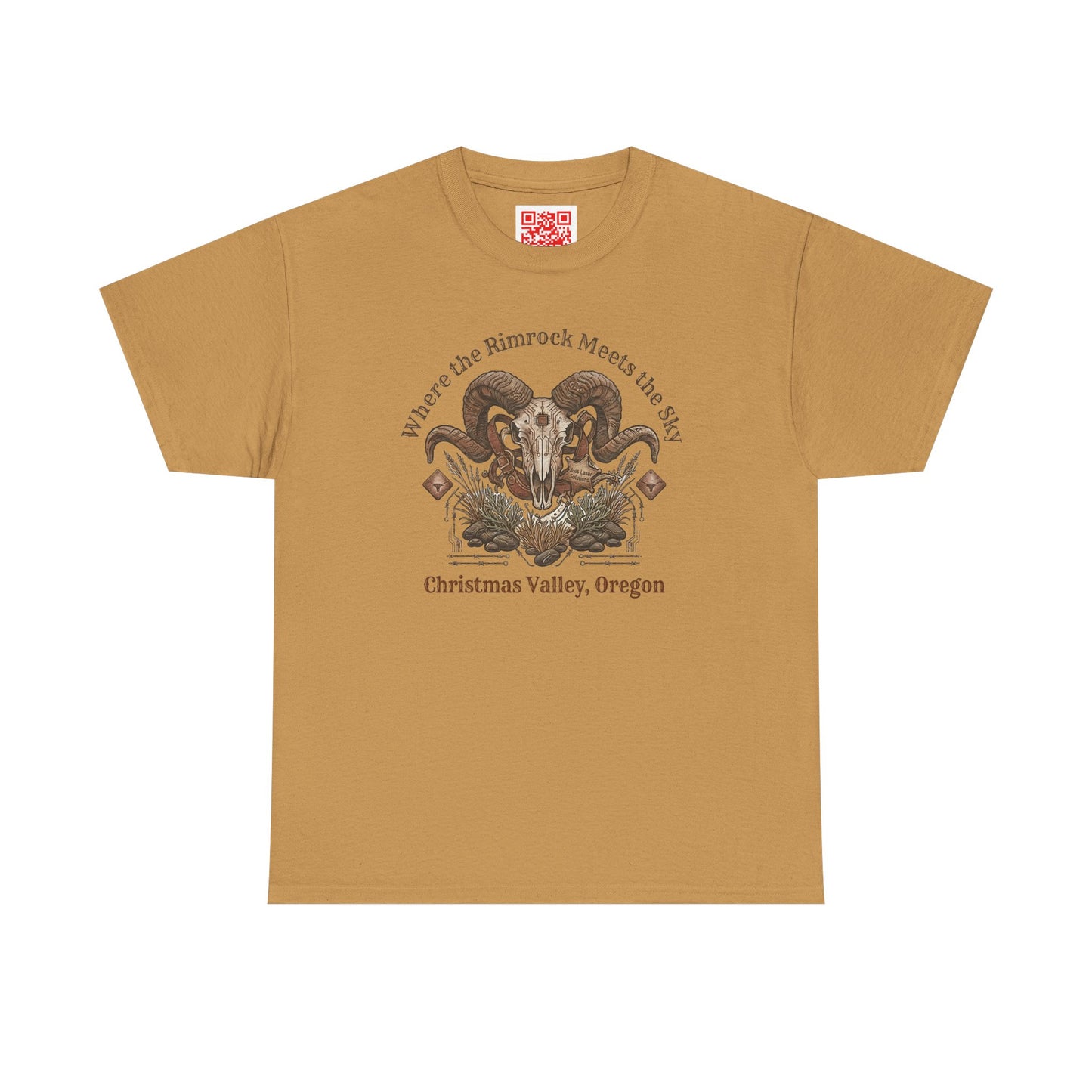Ram Skull Graphic Tee — Christmas Valley, Oregon Vintage Desert Vibe