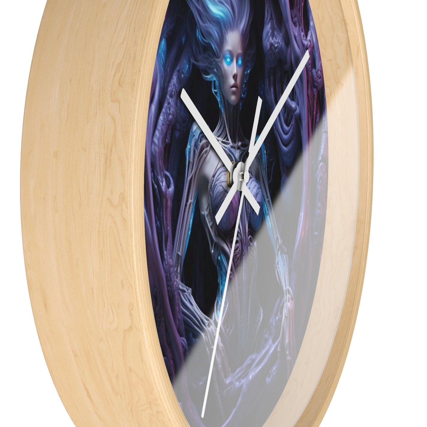 Mystical Fantasy Wall Clock, Unique Home Decor, Gothic Timepiece for Dreamers, Gift for Nerds, Spooky Occasions