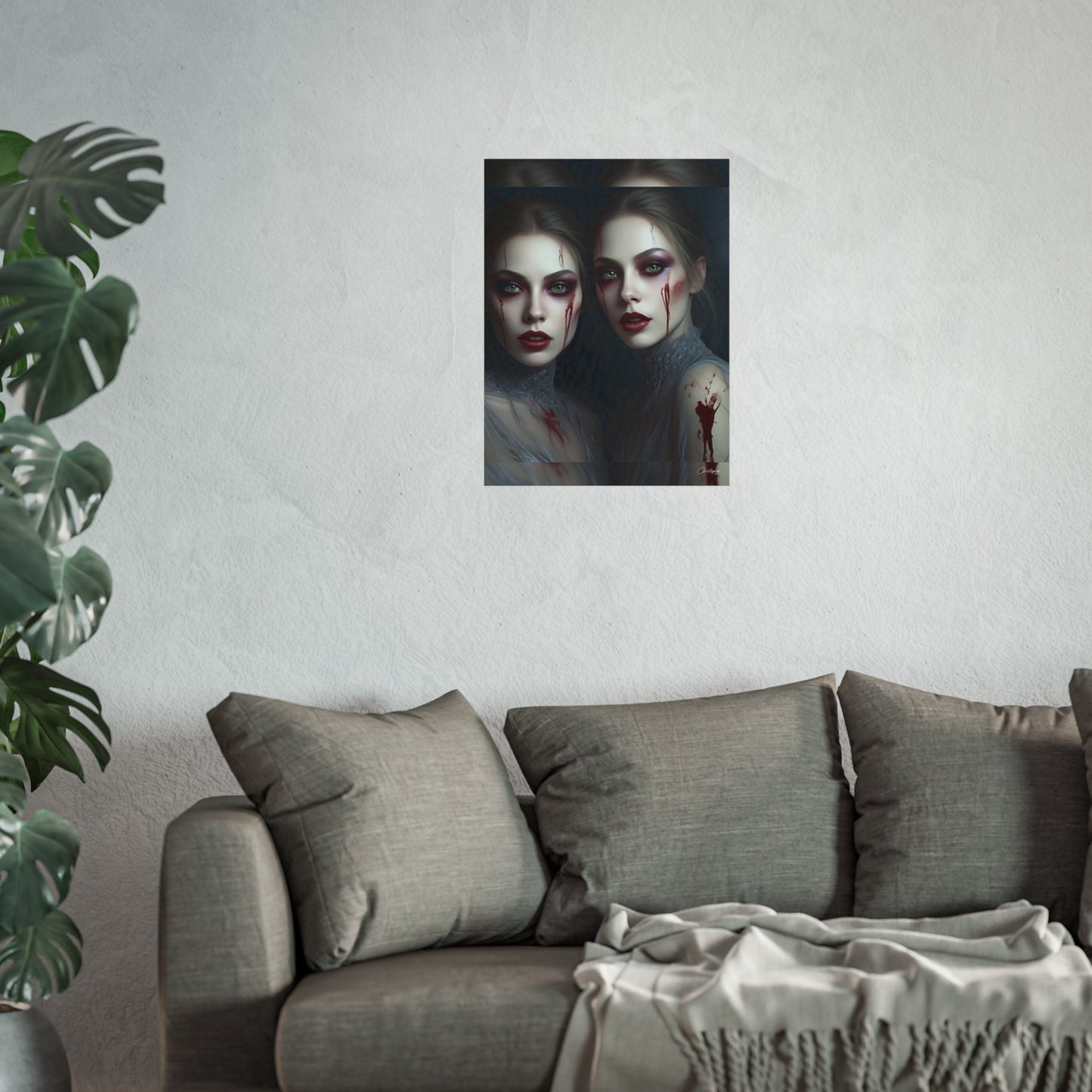 Eerie Fine Art Poster, Dark Fantasy Wall Art, Gothic Decor, Spooky Home Aesthetic, Halloween Wall Art