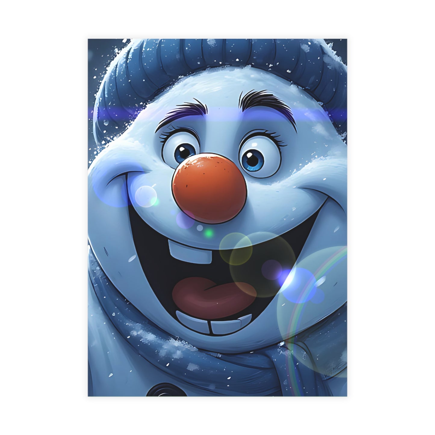 Happy Snowman (Christmas Selfies) Postcard Bundles (envelopes included)