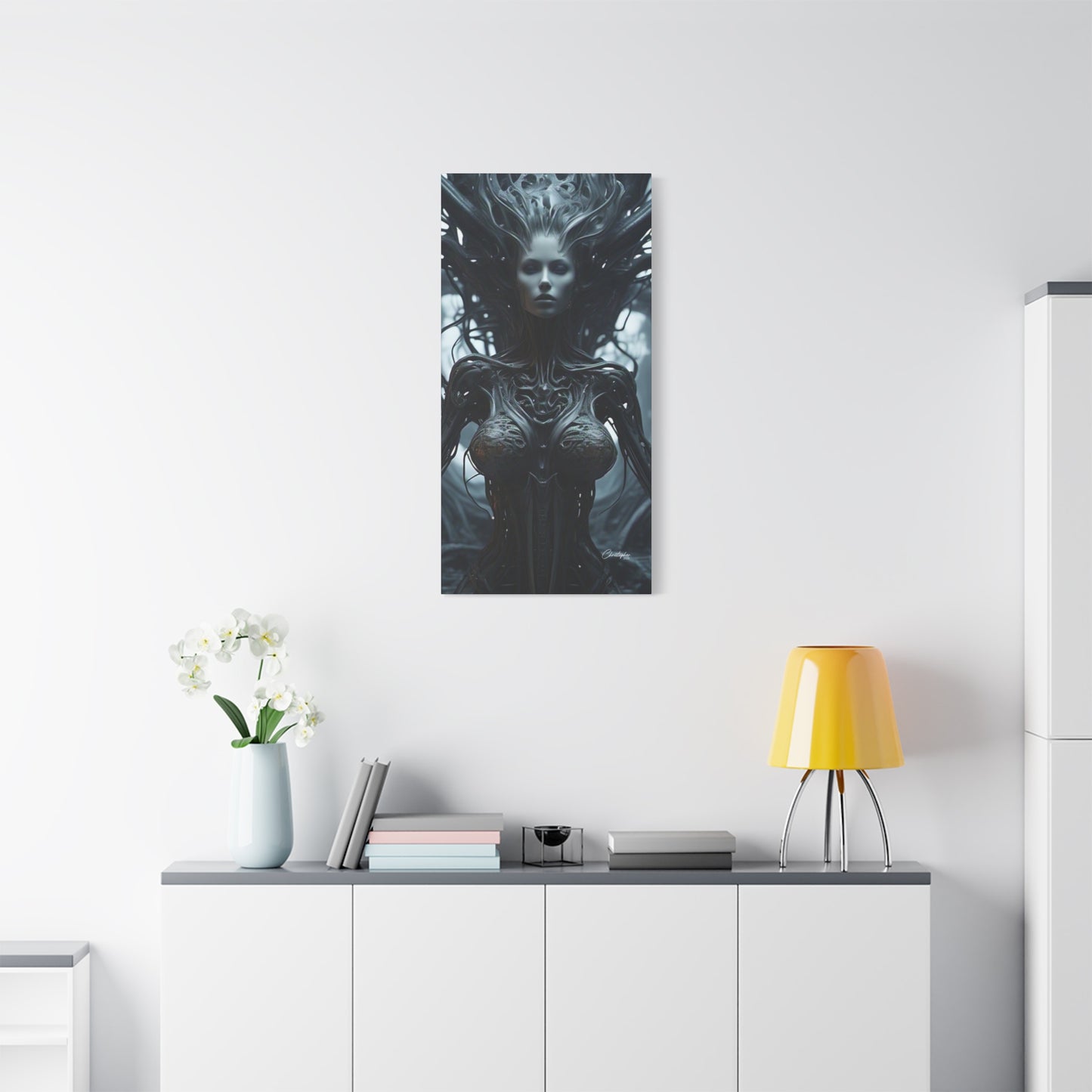 Futuristic Matte Canvas Wall Art – 1.25" Stretched