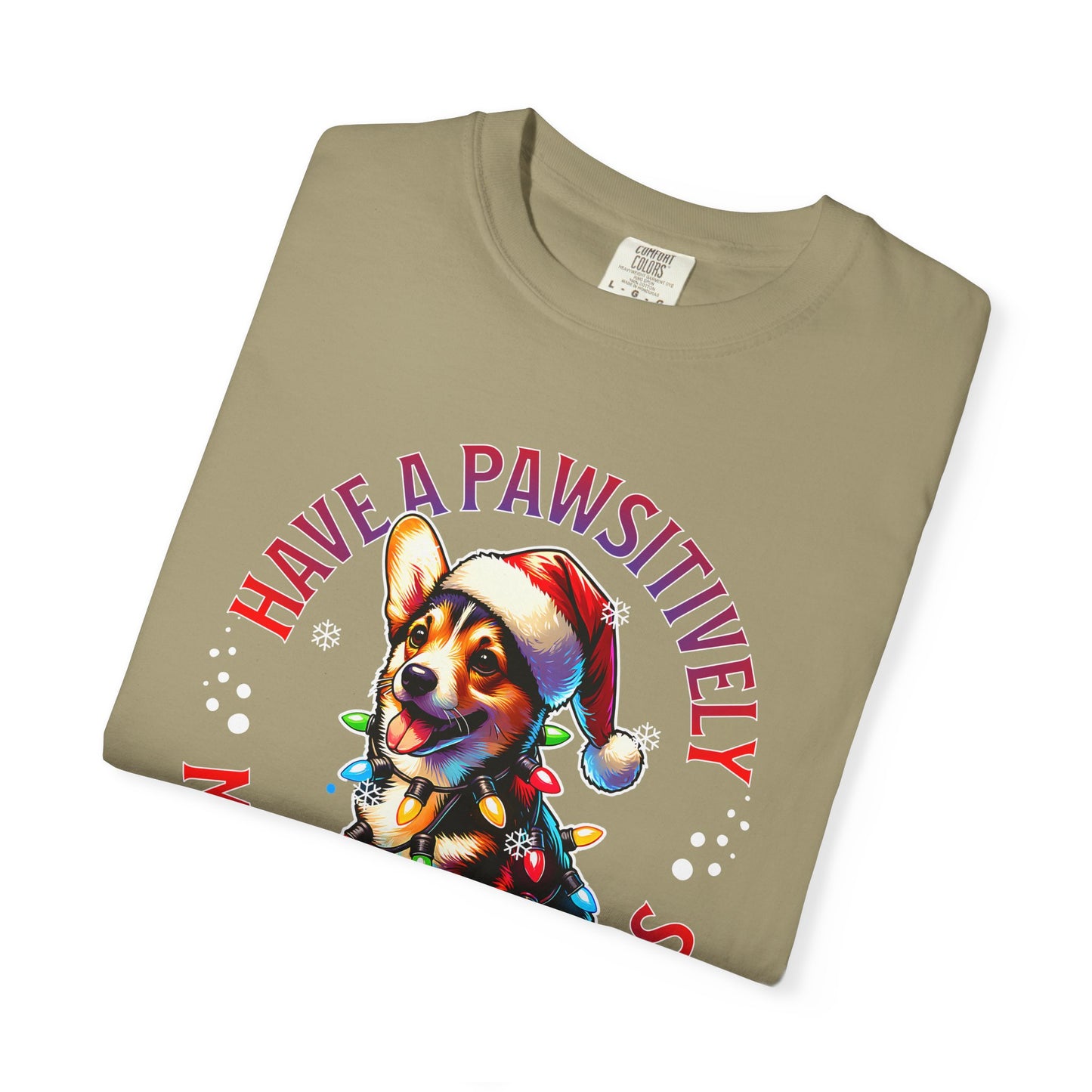 Christmas Corgi T-Shirt – "Have a Pawsitively Merry Christmas" Holiday Tee