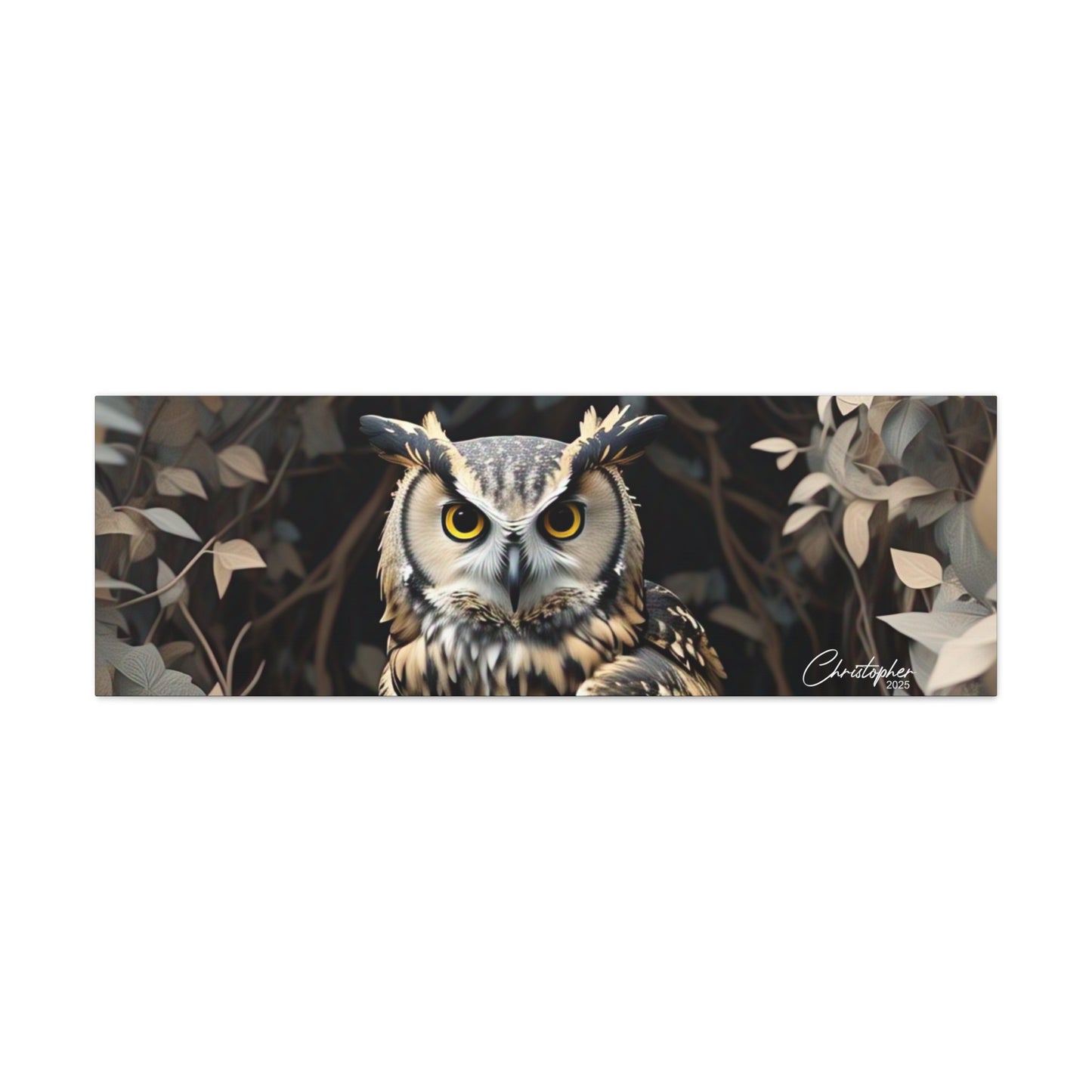 Realistic Owl Canvas Art - Nature Wall Decor for Home & Office