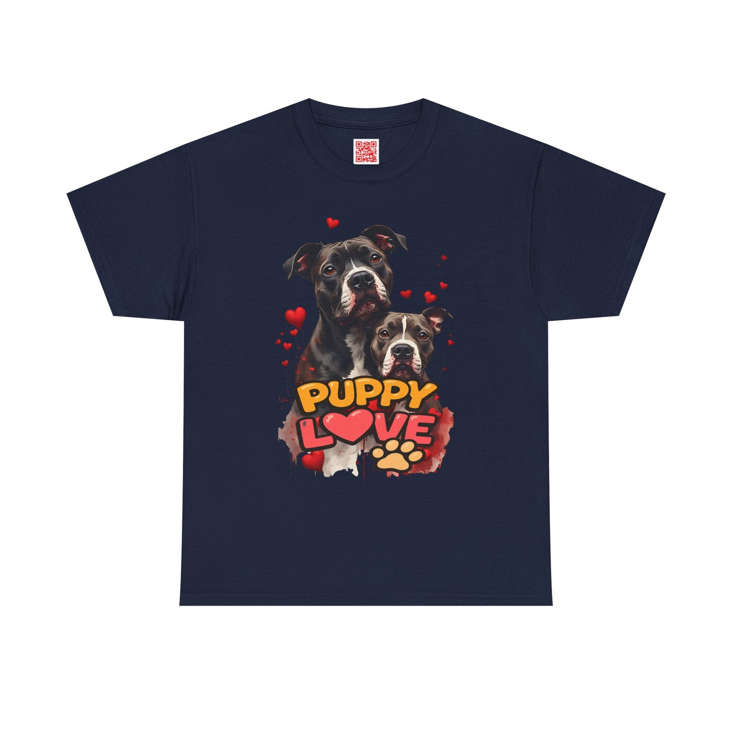 Puppy Love T-Shirt — Cute Dog Hearts Graphic Tee for Dog Lovers