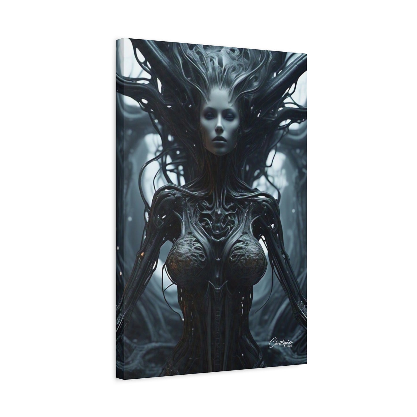 Futuristic Matte Canvas Wall Art – 1.25" Stretched