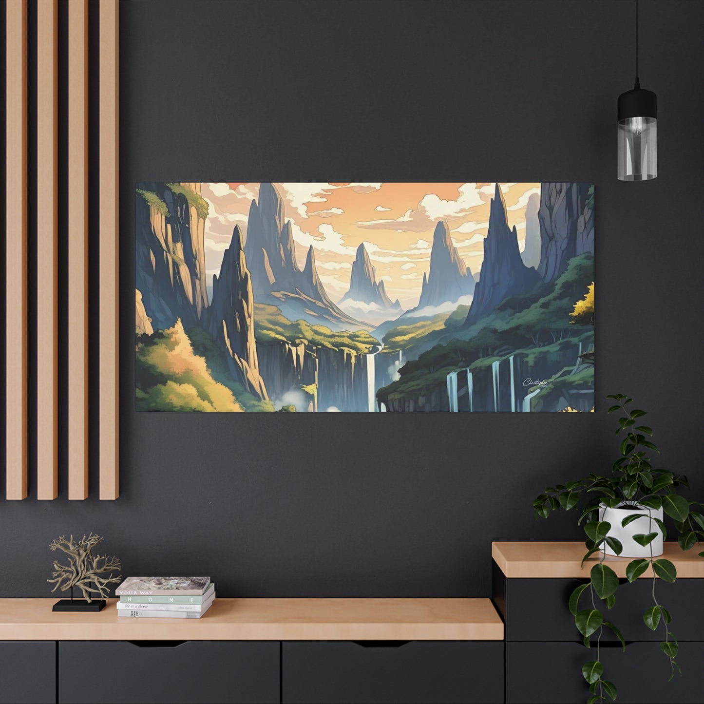 Serene Landscape Canvas Wall Art, Nature Home Decor, Tranquil Living Room Accent, Gift for Nature Lovers, Gallery Wall Piece