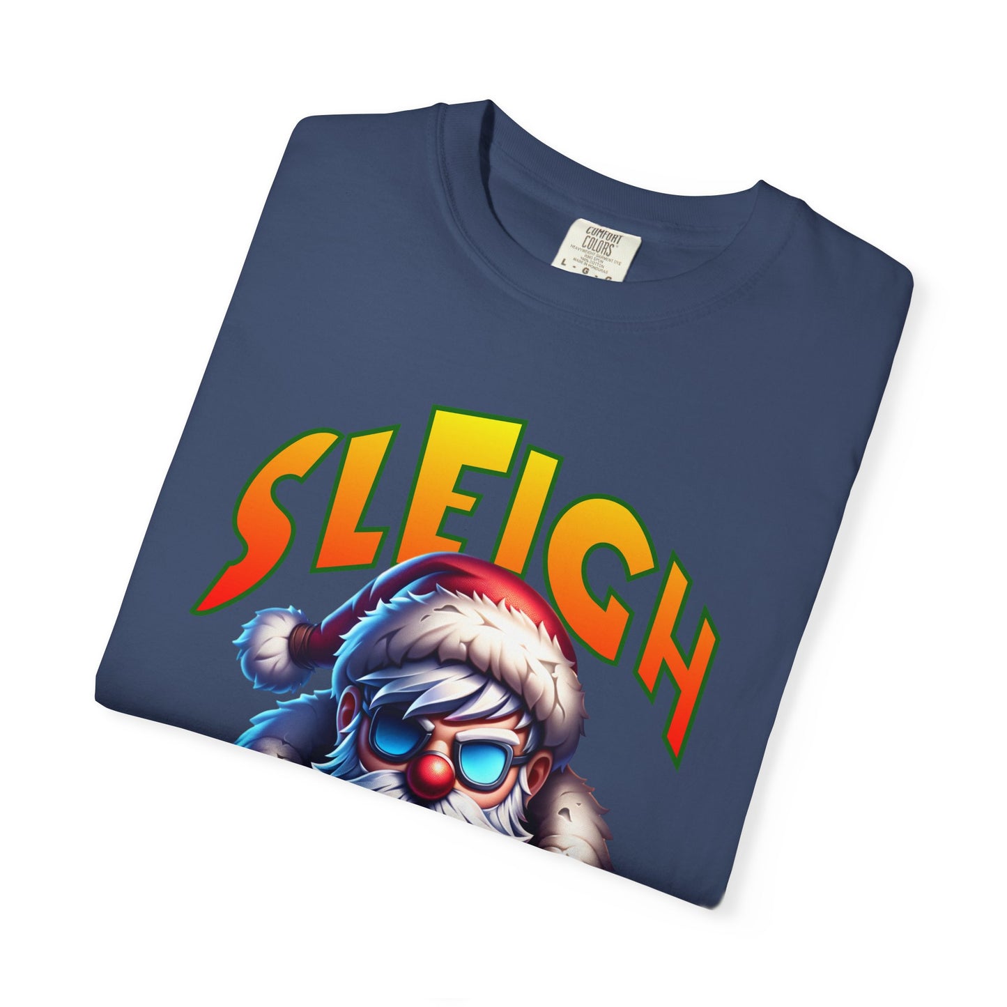 Sleigh Mode T-Shirt — Cool Santa Graphic Holiday Tee