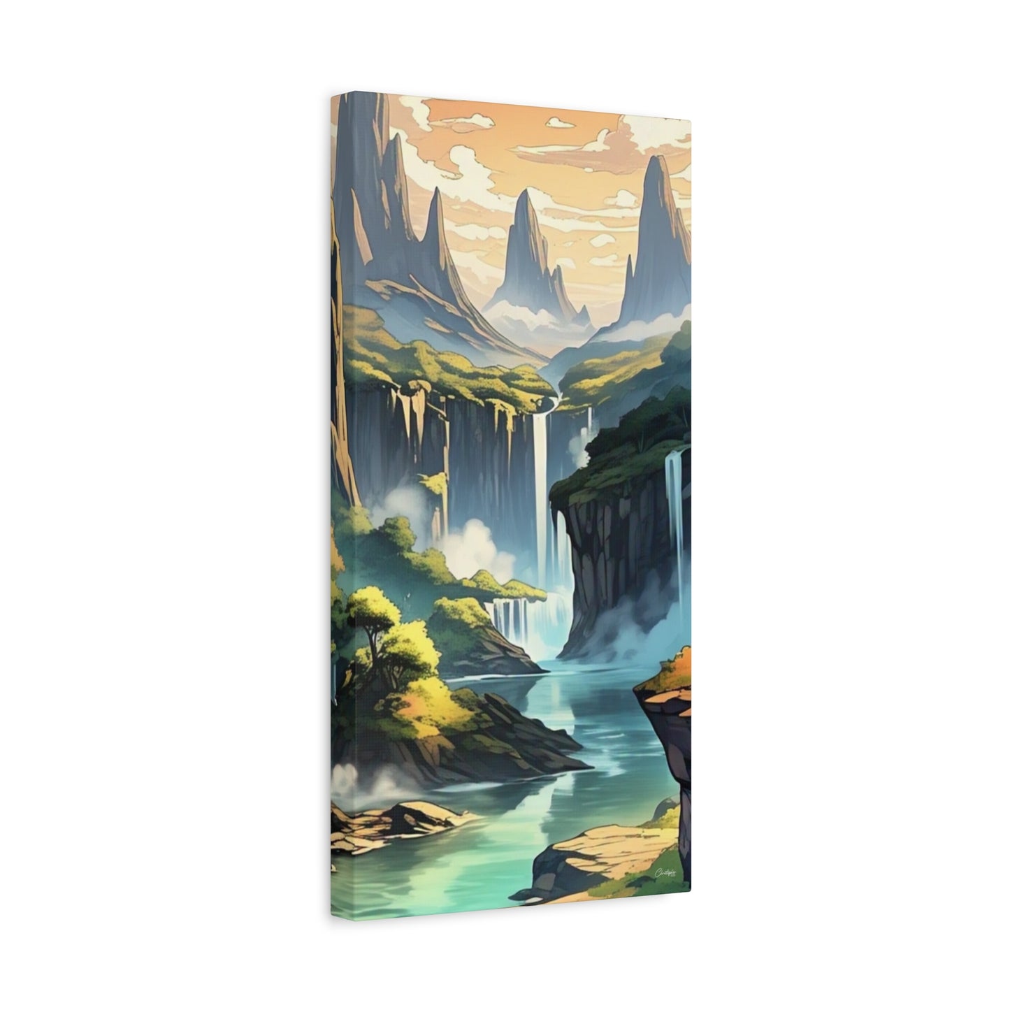 Serene Landscape Canvas Wall Art, Nature Home Decor, Tranquil Living Room Accent, Gift for Nature Lovers, Gallery Wall Piece