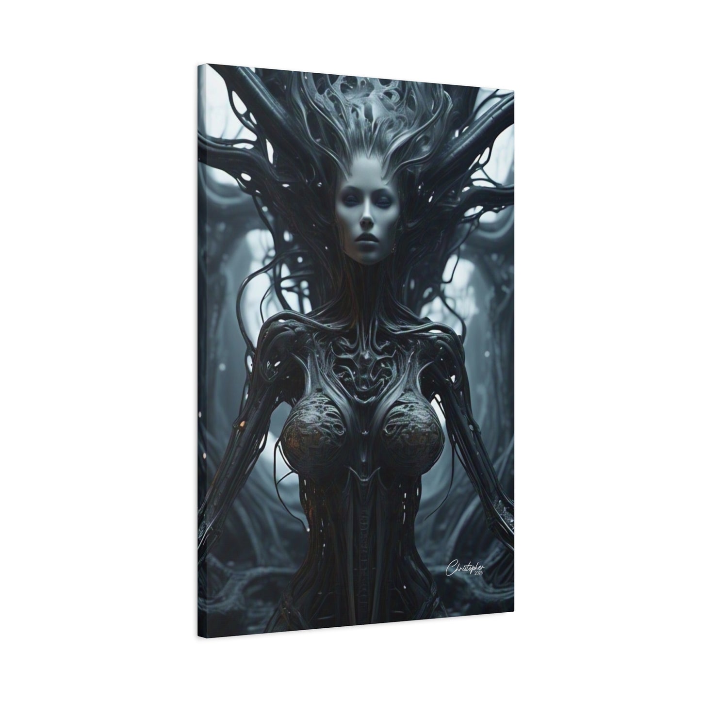 Futuristic Matte Canvas Wall Art – 1.25" Stretched