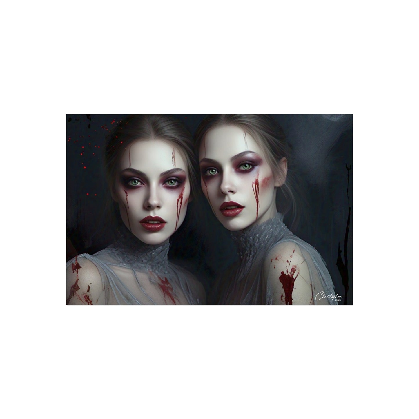 Eerie Fine Art Poster, Dark Fantasy Wall Art, Gothic Decor, Spooky Home Aesthetic, Halloween Wall Art