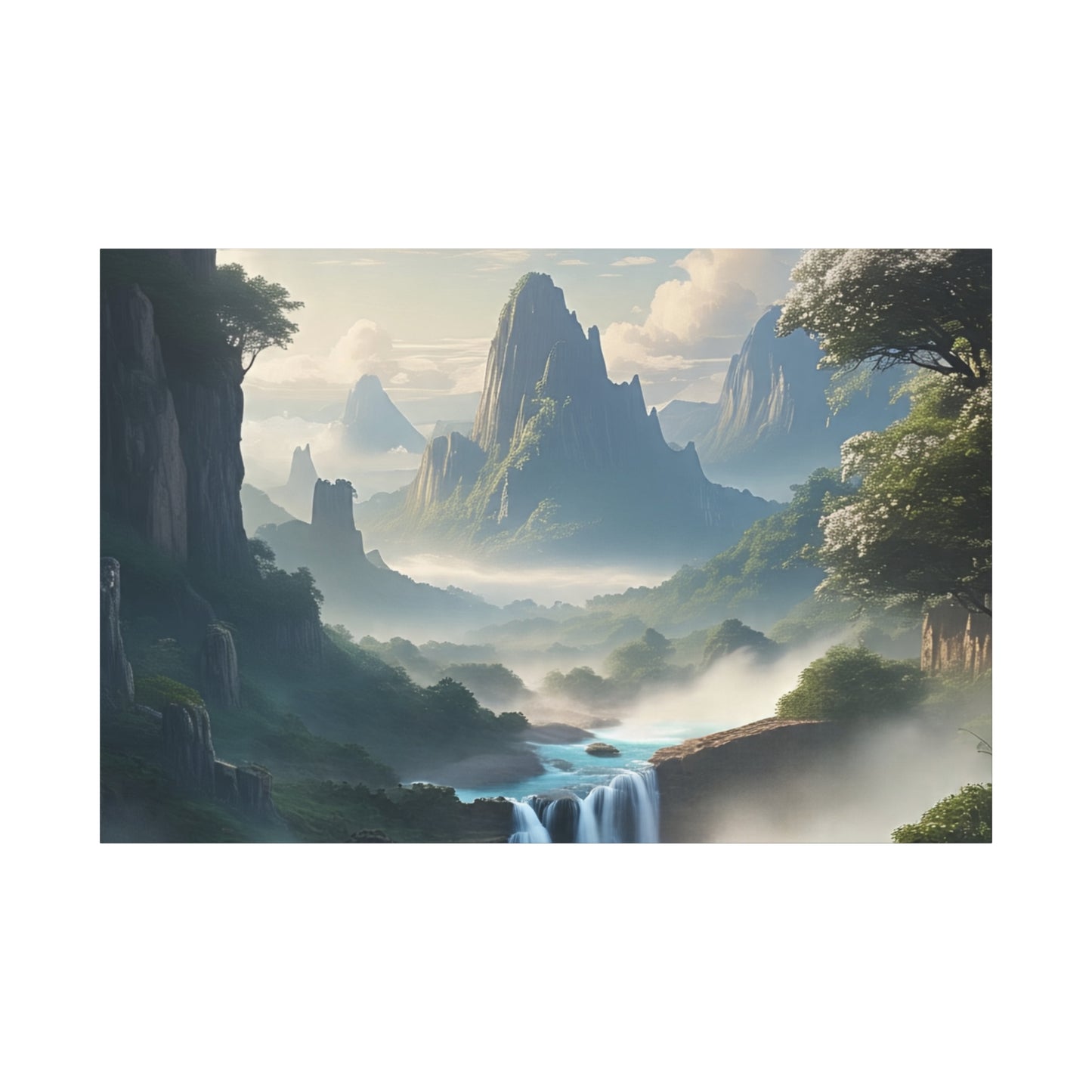 Scenic Landscape Canvas Print, Wall Art Decor, Home Decoration, Nature Wall Art, Gift for Nature Lovers, Tranquil Art for Living Room