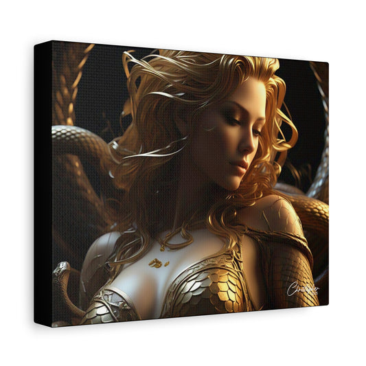 Fantasy Art Canvas Print - Serpent Goddess Home Decor