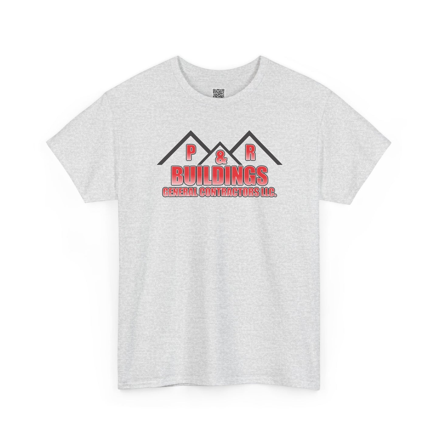 P&R BUILDINGS Logo Tee — Built Kings Contractor T‑Shirt (Phone & License Info on Back)