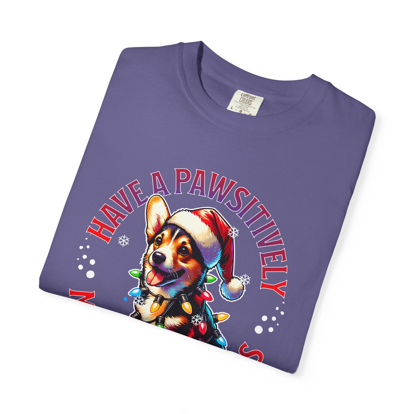 Christmas Corgi T-Shirt – "Have a Pawsitively Merry Christmas" Holiday Tee