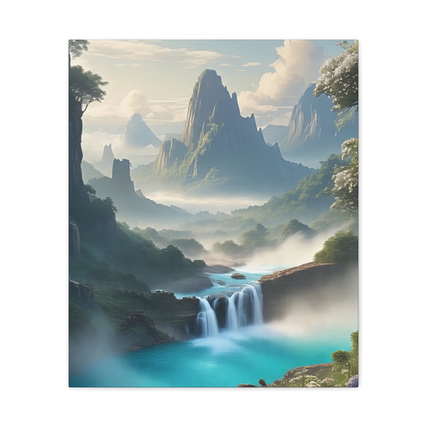 Scenic Landscape Canvas Print, Wall Art Decor, Home Decoration, Nature Wall Art, Gift for Nature Lovers, Tranquil Art for Living Room