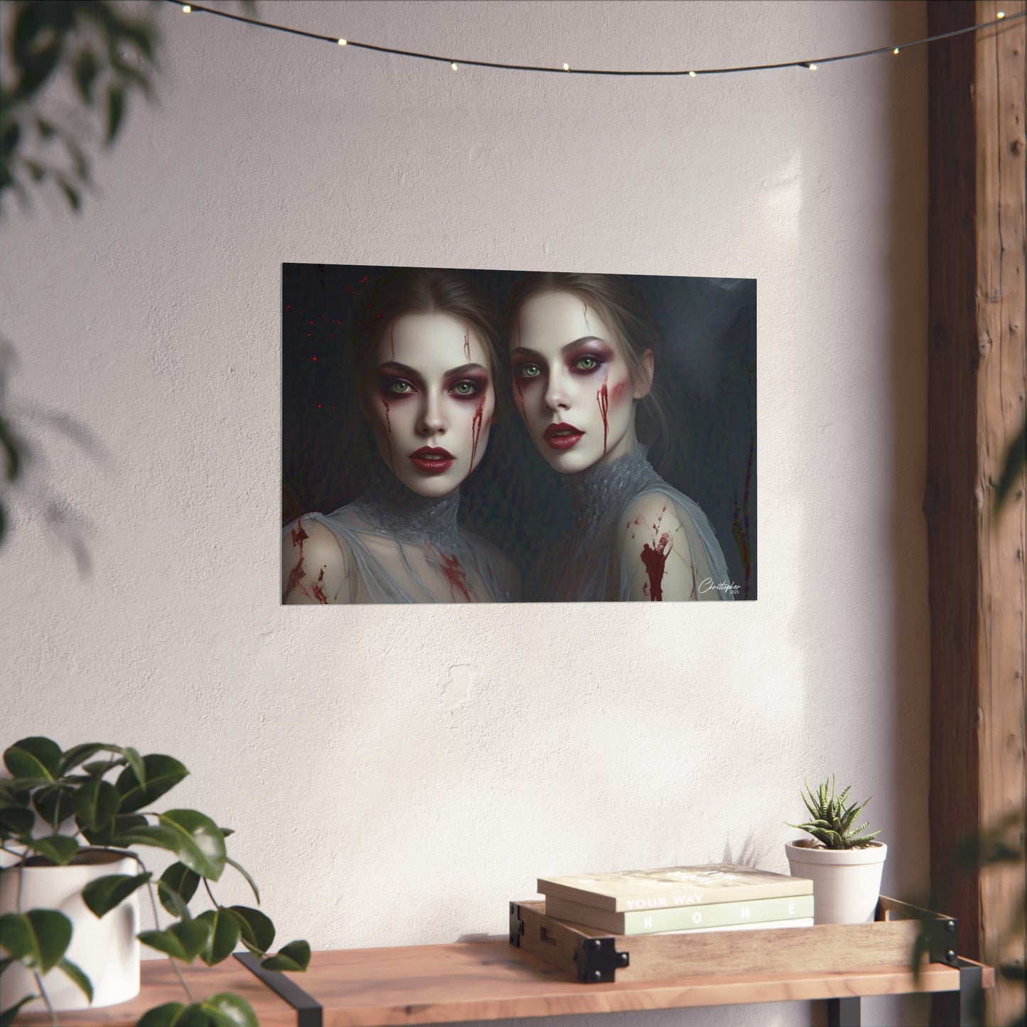 Eerie Fine Art Poster, Dark Fantasy Wall Art, Gothic Decor, Spooky Home Aesthetic, Halloween Wall Art