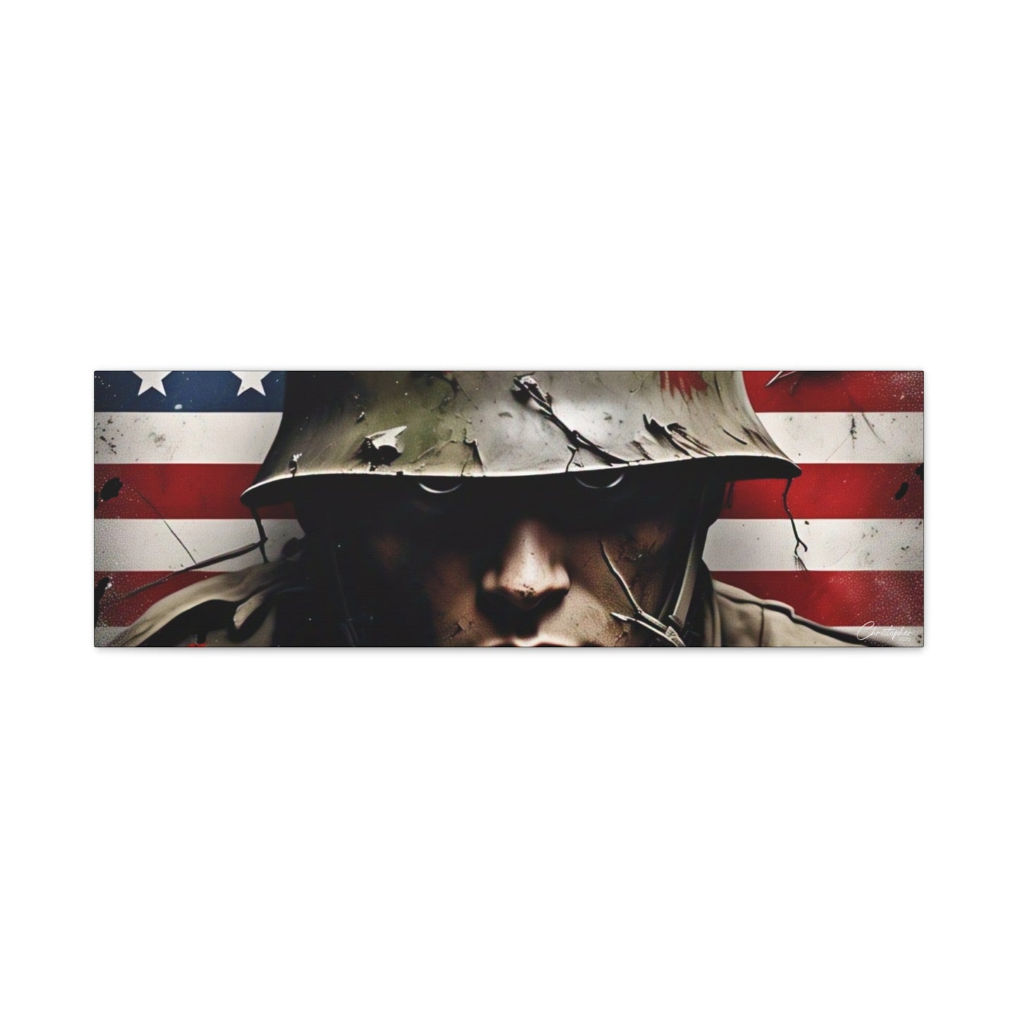 Military-Themed Canvas Art, Military Canvas Print, Wall Art for Veterans, Patriotic Home Decor, Gift for Army, Military Artwork, [...]