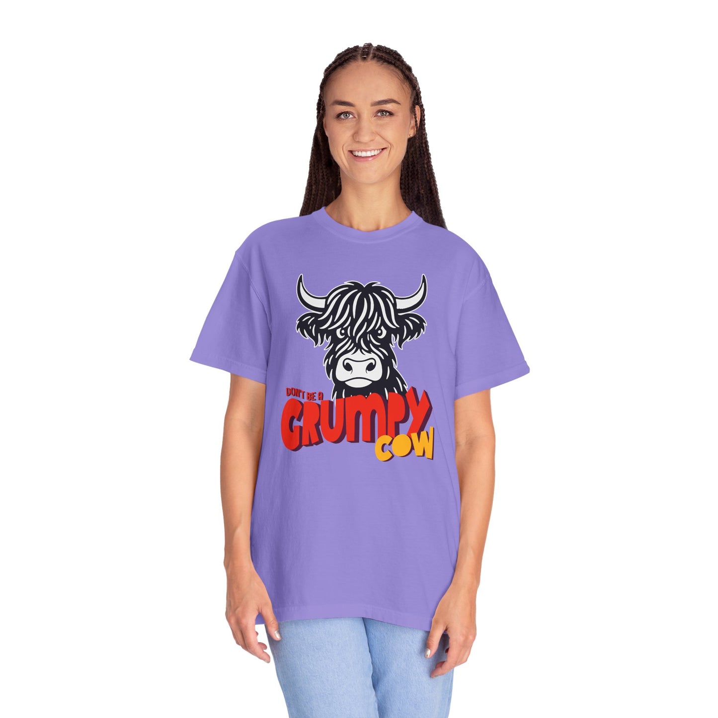Grumpy Cow T-Shirt — Funny Highland Cow Graphic Tee